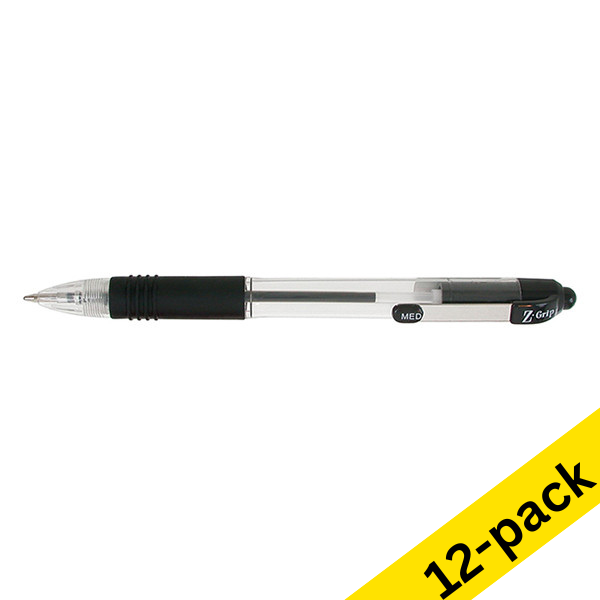 Zebra Pen Zebra Z-Grip black ballpoint pen (12-pack)  423815 - 1