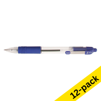 Zebra Z-Grip blue ballpoint pen (12-pack)