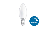 Dimmable matte candle bulb